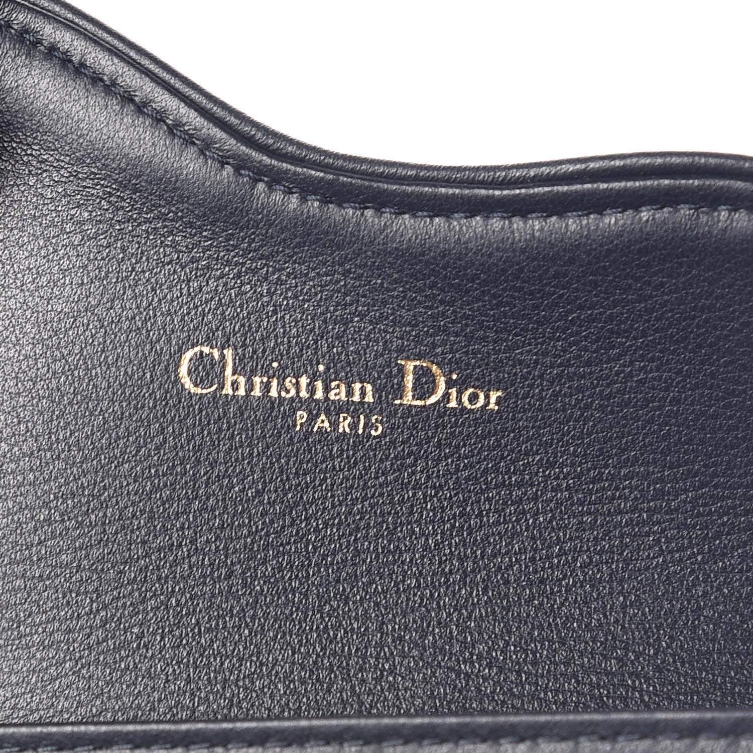 Christian Dior Oblique Saddle Card Holder Blue 6 of 10