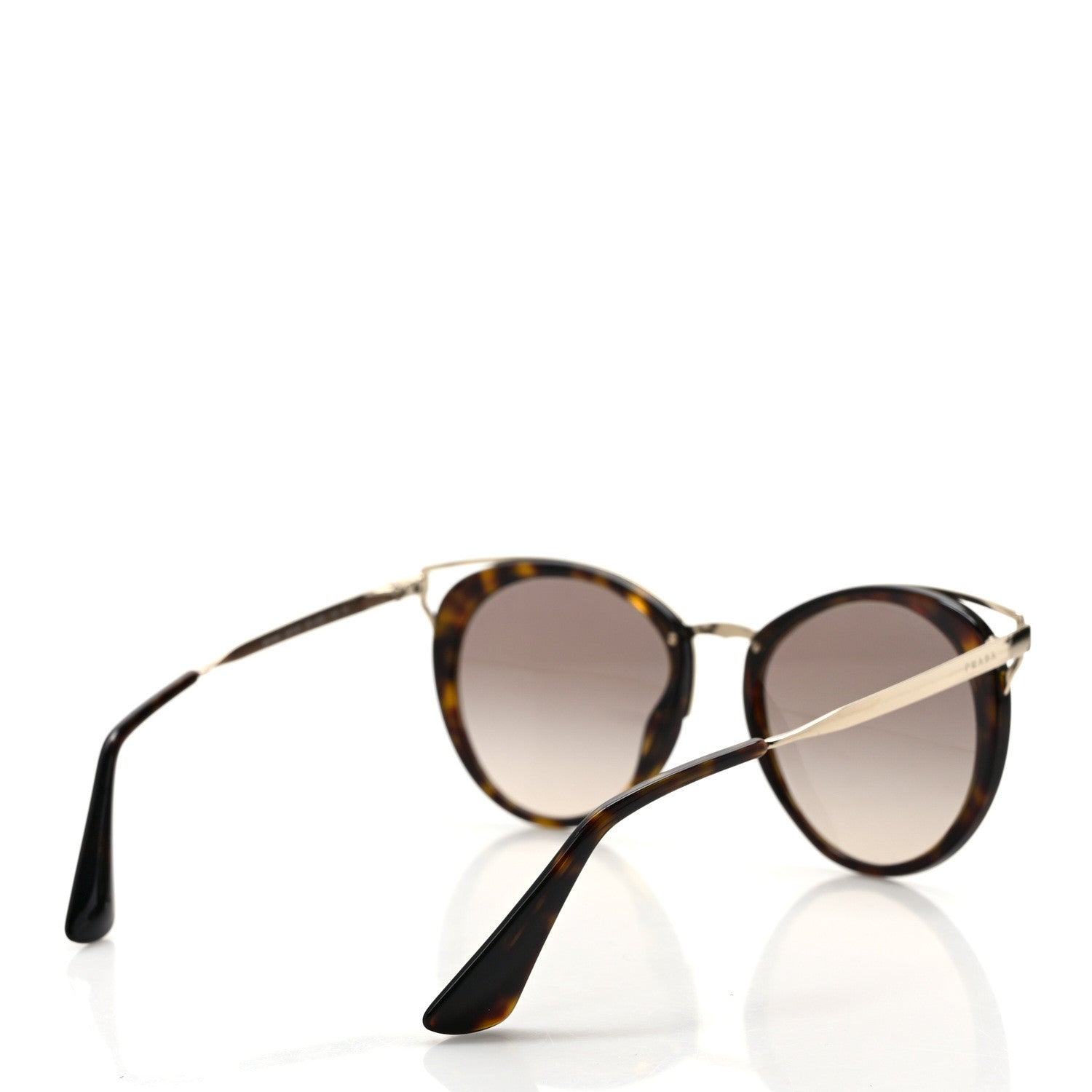 Prada Horn Metal Cinema Sunglasses SPR66T Tortoise 5 of 8