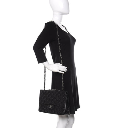 Chanel Lambskin Quilted Jumbo Single Flap Black 3 of 12