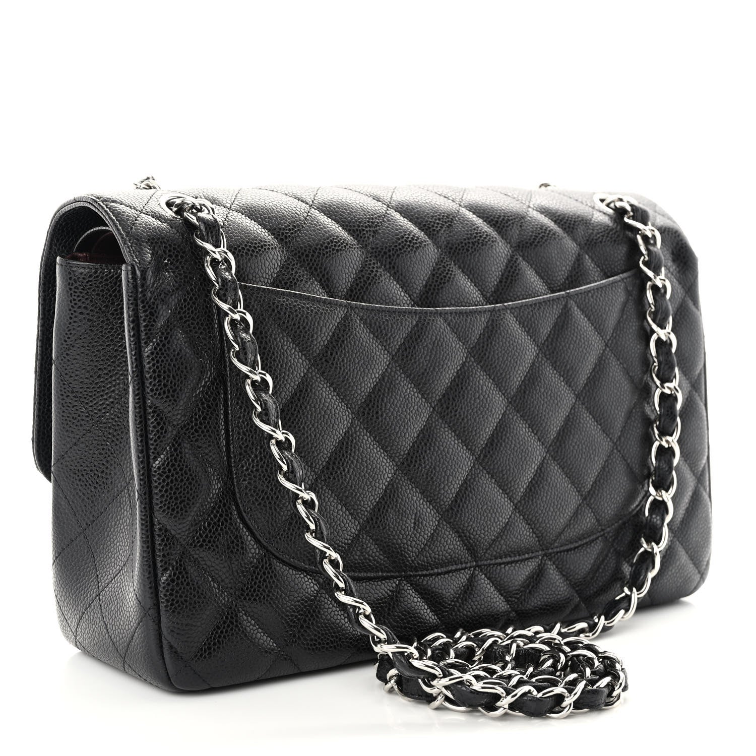 Chanel Caviar Quilted Jumbo Double Flap Black 3 of 10