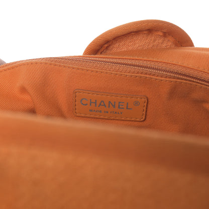 Chanel Canvas Medium Deauville Tote Orange 7 of 9