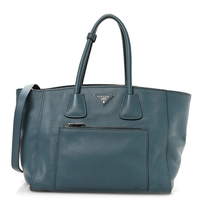 Prada Vitello Phenix Shopping Tote Marine 1 of 12