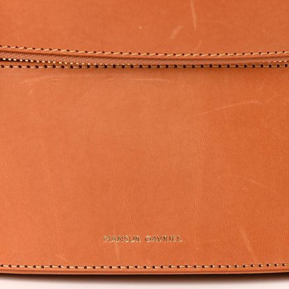 Mansur Gavriel Calfskin Train Case Crossbody Cammello 7 of 13