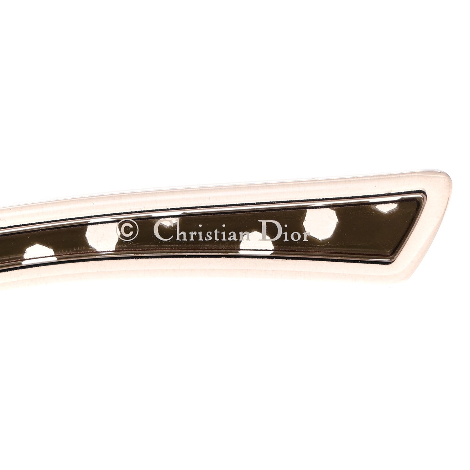 Christian Dior Quadrille Sunglasses Gold Beige 6 of 7