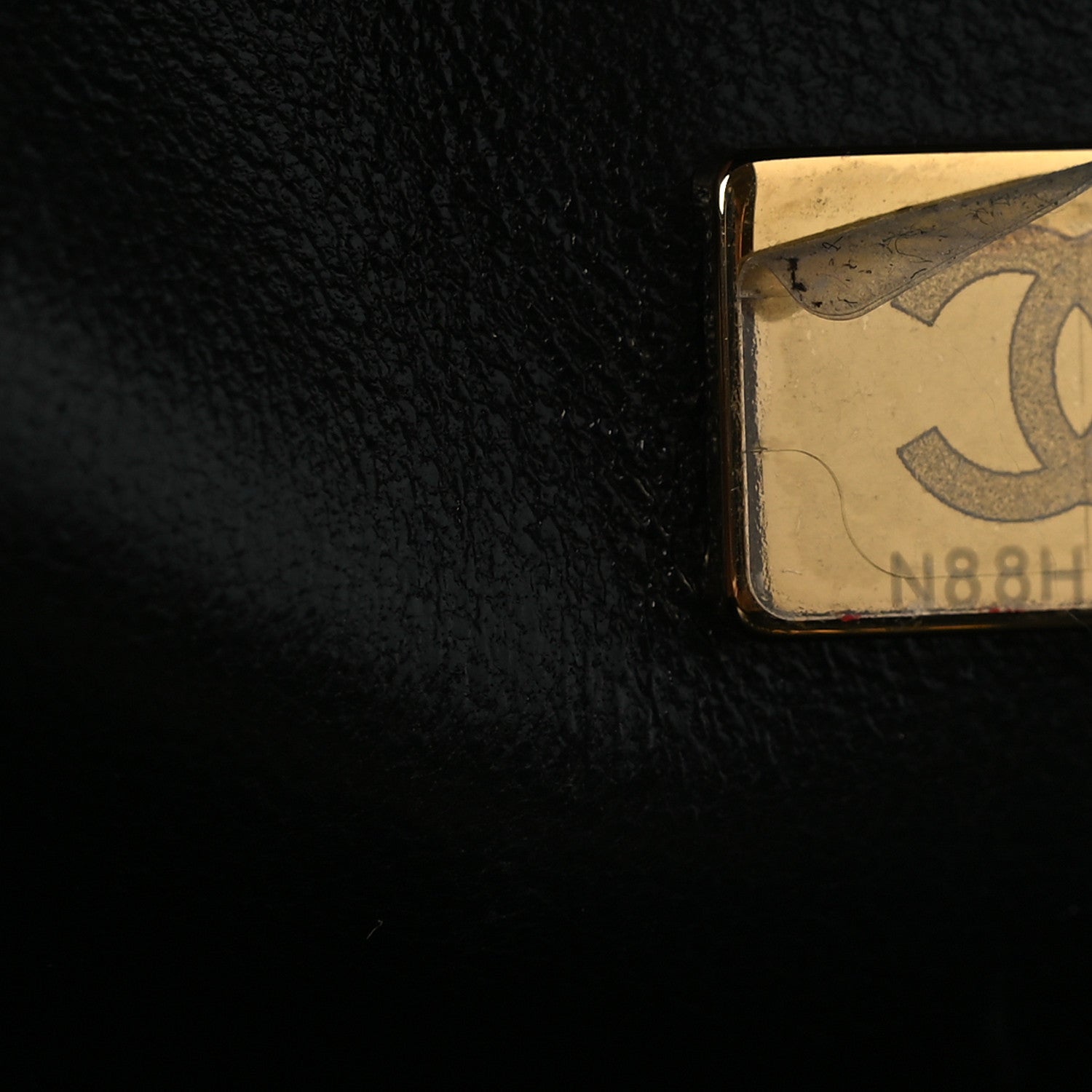 Chanel Lambskin Quilted Large CC In Love Heart Bag Black 7 of 11