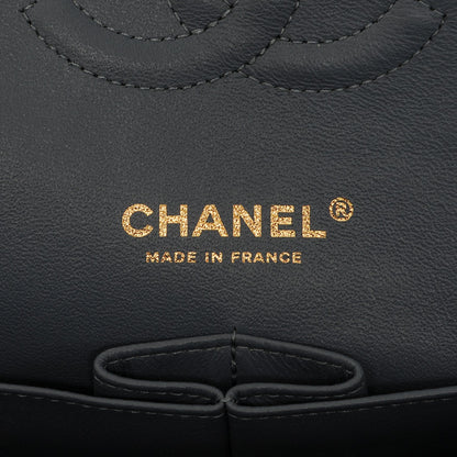 Chanel Denim Tweed Quilted Medium Double Flap Blue 6 of 7