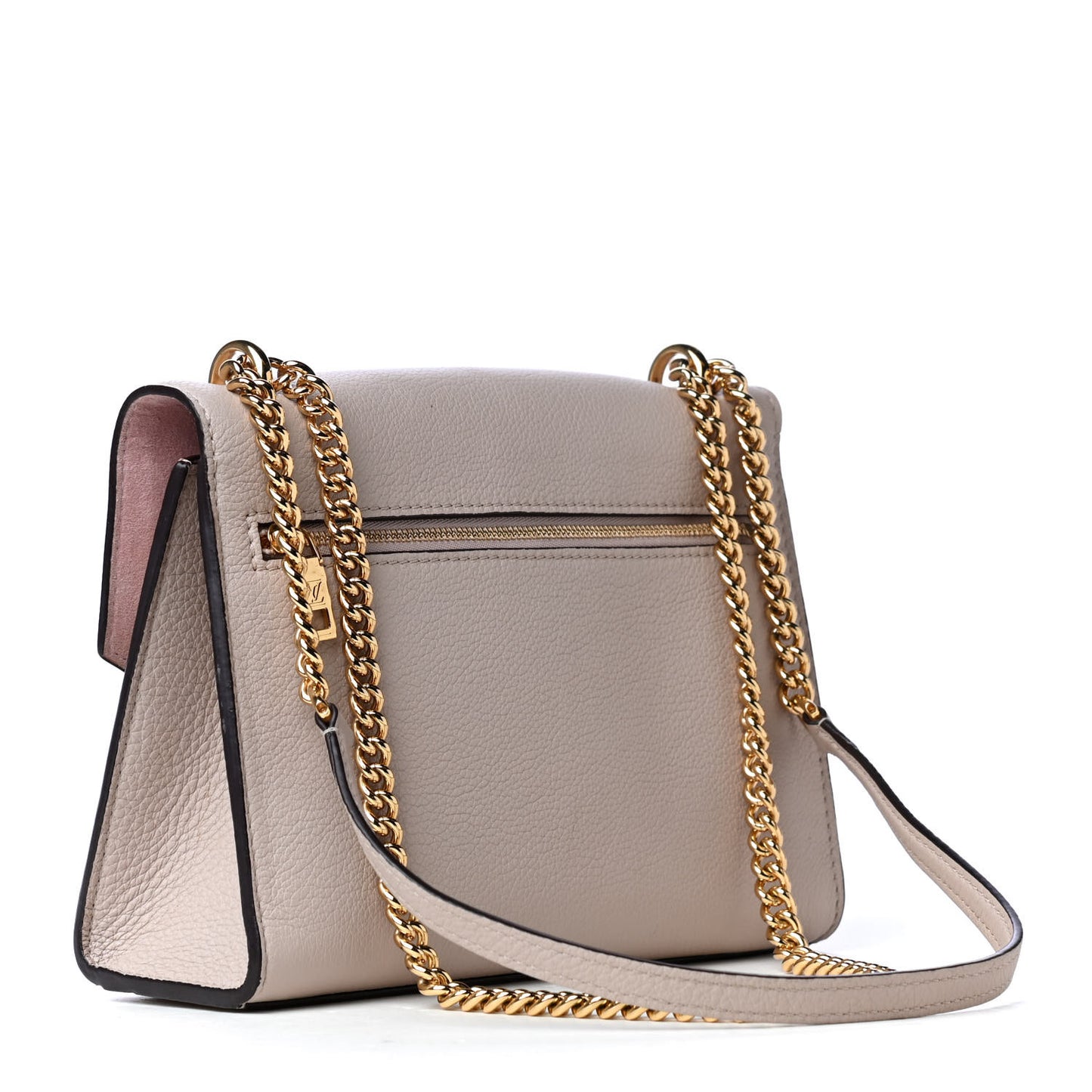 Soft Calfskin Mylockme Chain Bag BB Greige