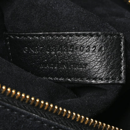 Saint Laurent Grained Deerskin Bea Tote Black 7 of 10