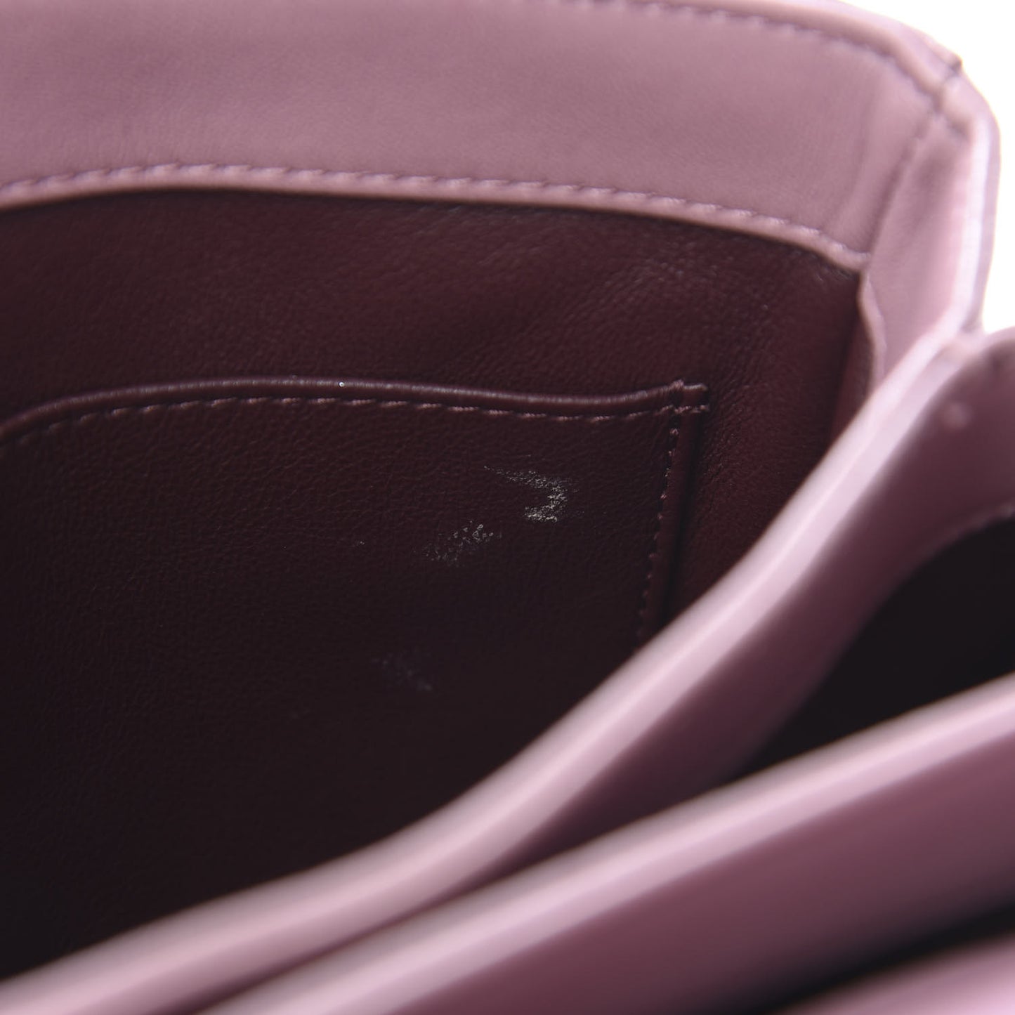 Lambskin Quilted Small Trendy CC Flap Dual Handle Bag Light Purple