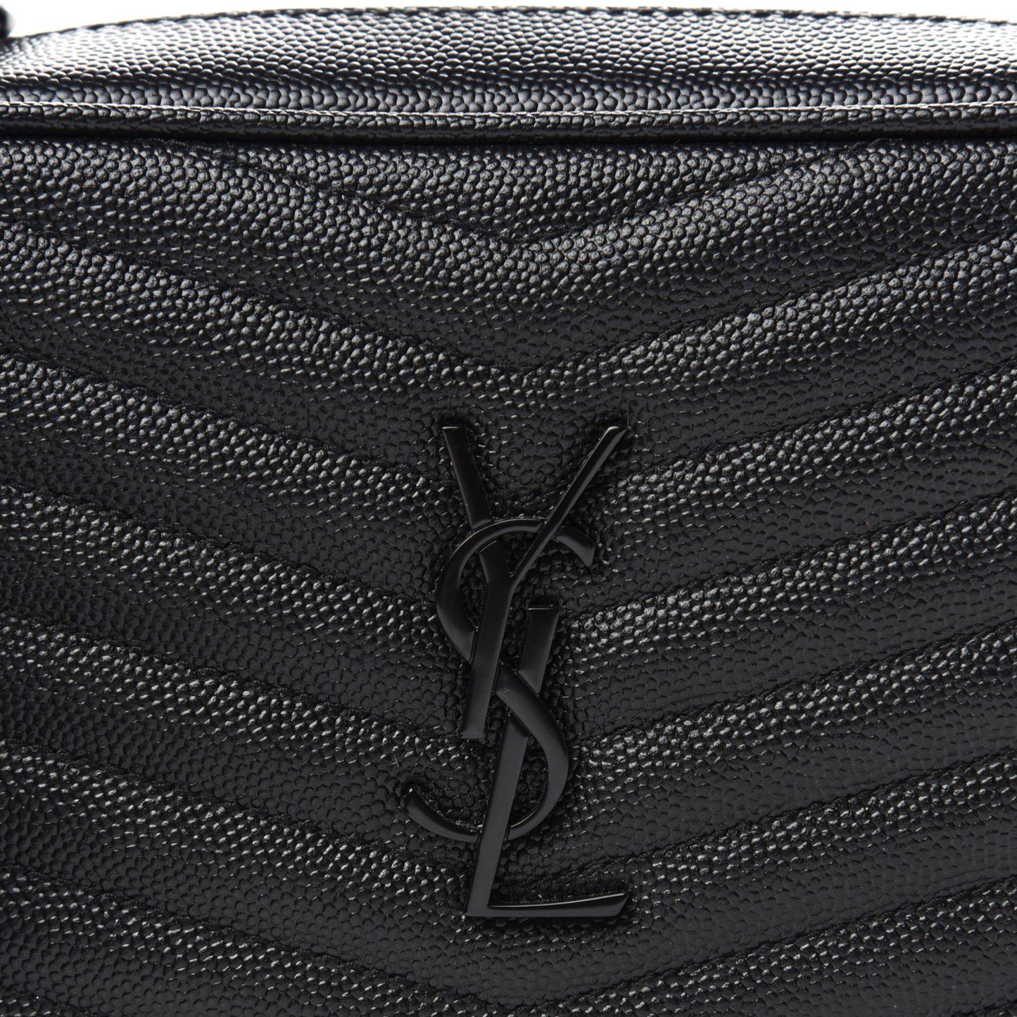 Grain De Poudre Matelasse Monogram Mini Lou Camera Bag Black
