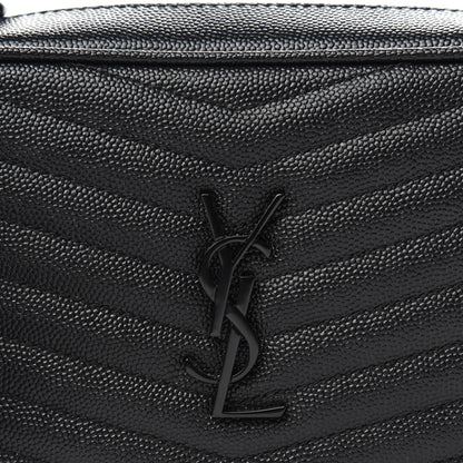 Saint Laurent Grain De Poudre Matelasse Monogram Mini Lou Camera Bag Black 10 of 10