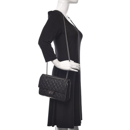 Chanel Aged Calfskin Quilted 2.55 Reissue 225 Flap Black 2 of 10