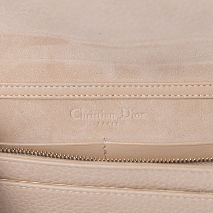 Christian Dior Grained Calfskin Diorama Wallet on Chain Pouch Nude 6 of 13
