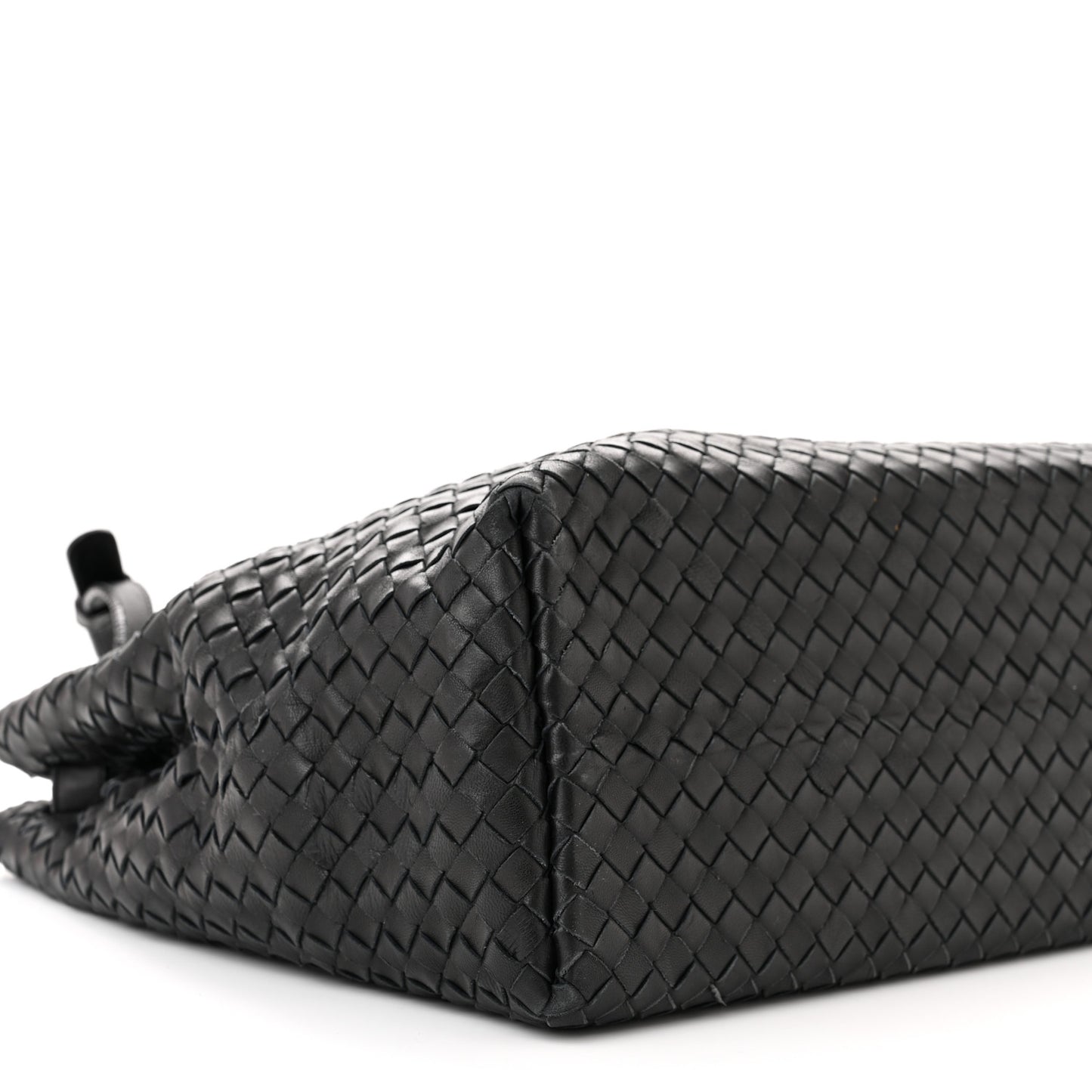 Nappa Intrecciato Medium Garda Bag Black
