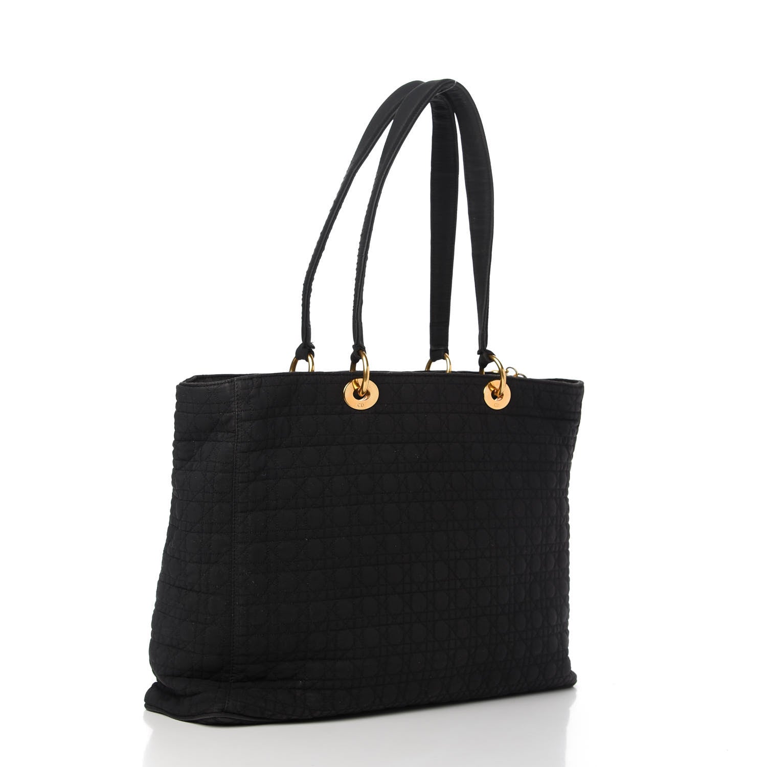 Christian Dior Nylon Cannage Large Lady Dior Tote Black 3 of 10