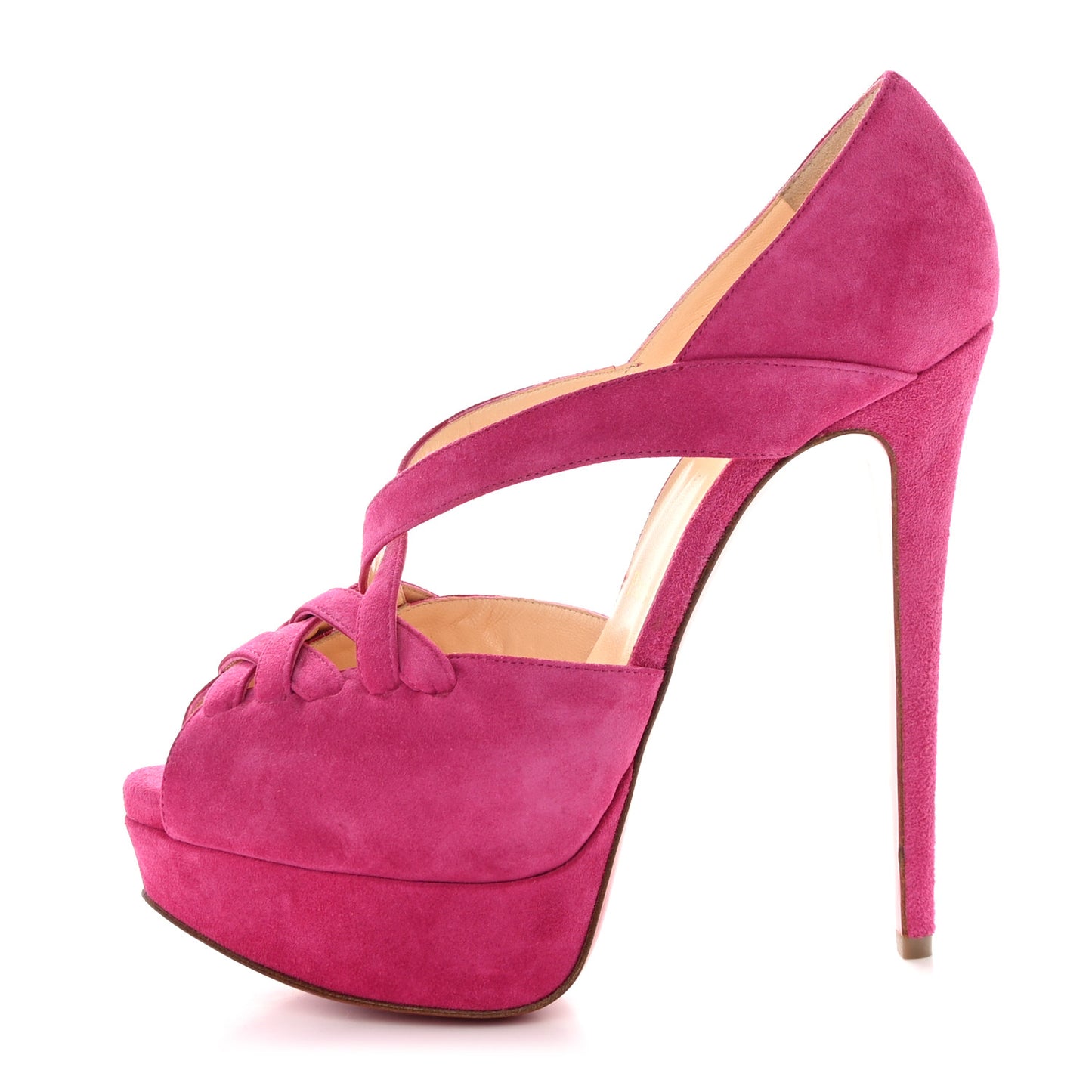 Suede Lady Corset 150 Pumps 36 Hot Pink