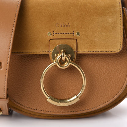 Chloe Calfskin Suede Small Braided Tess Bag Autumnal Brown 11 of 11