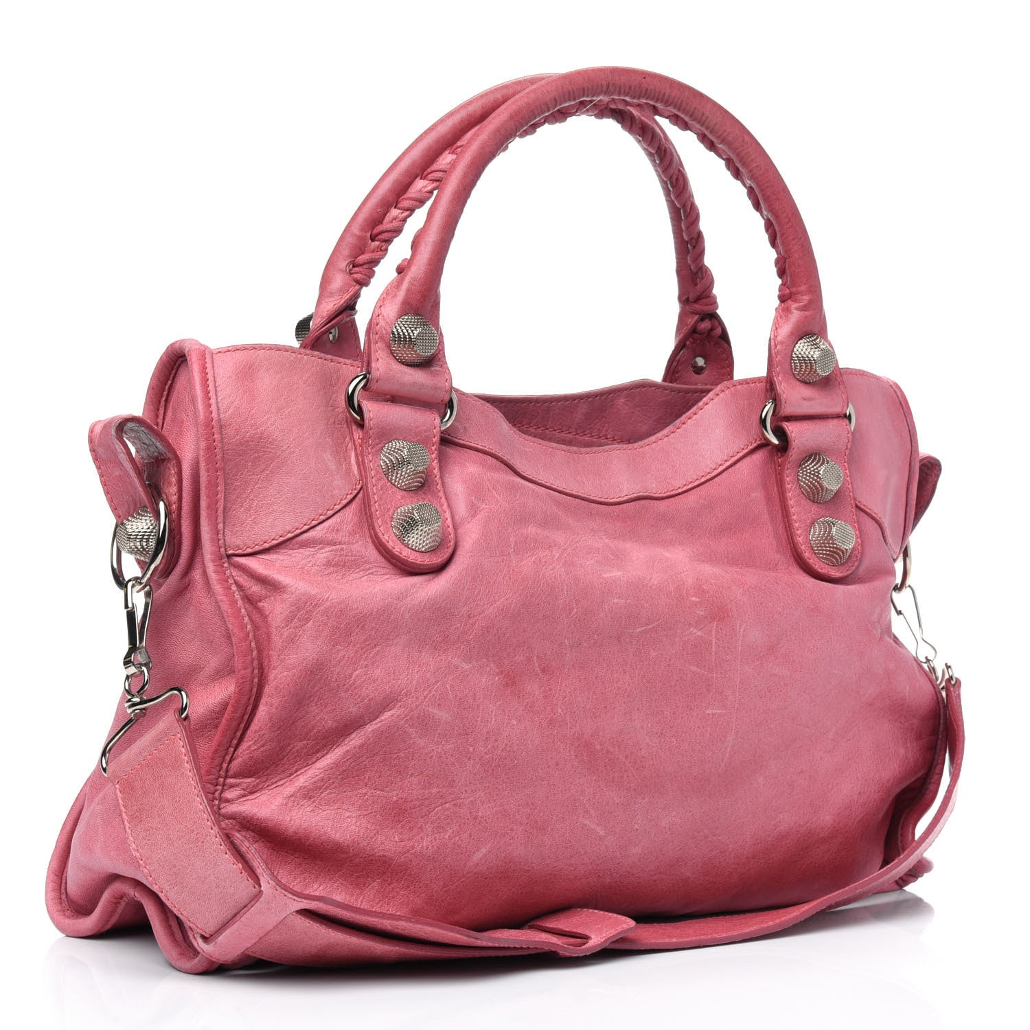 Balenciaga Agneau Giant 21 Silver Hardware City Bubblegum 2 of 5