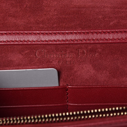 Christian Dior Lambskin Cannage Dioraddict Wallet on Chain Clutch Red 8 of 8
