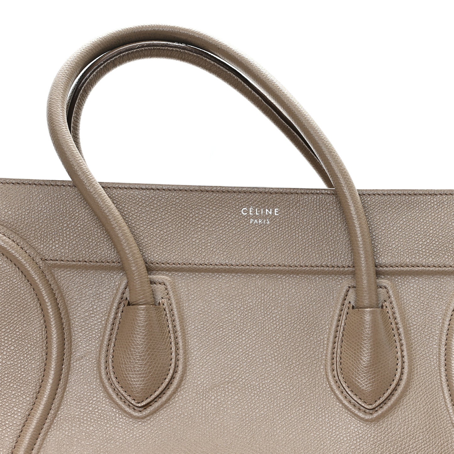 Baby Grained Calfskin Medium Phantom Luggage Taupe