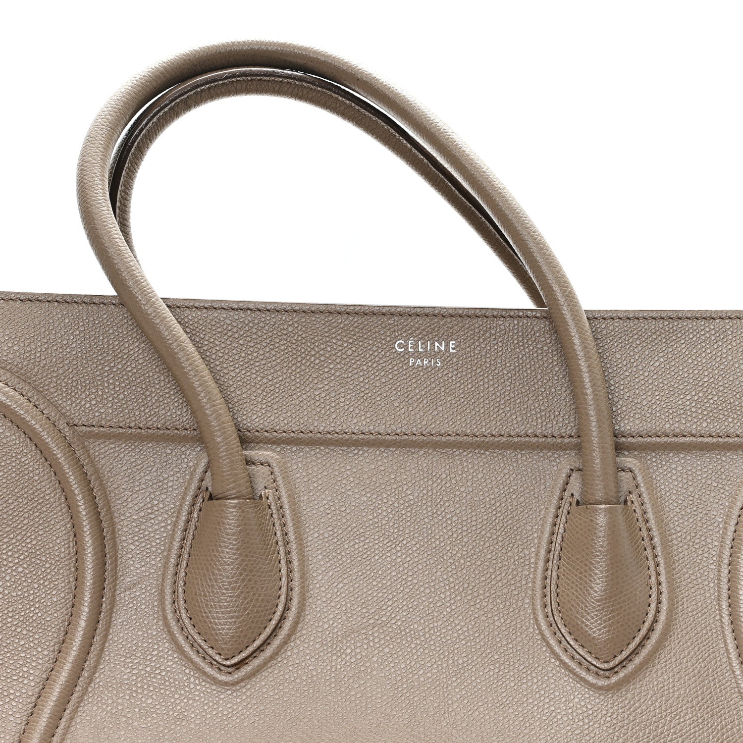 Celine Baby Grained Calfskin Medium Phantom Luggage Taupe 7 of 11