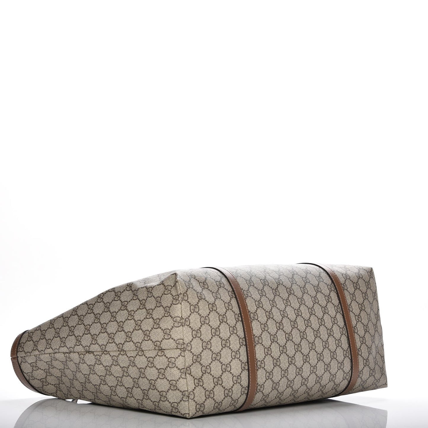 GG Supreme Monogram Large Nice Tote Brown