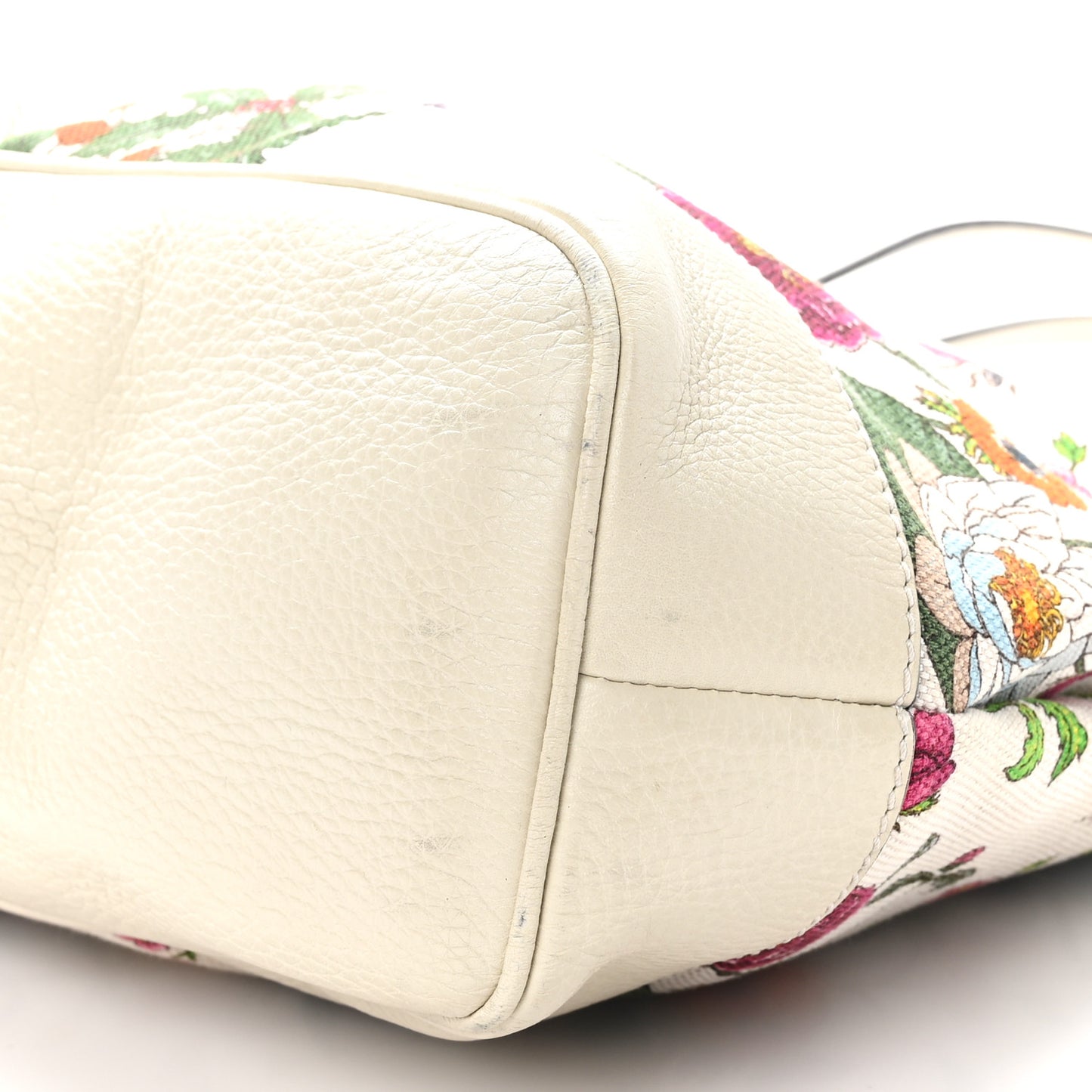 Canvas Floral Flora Tote White