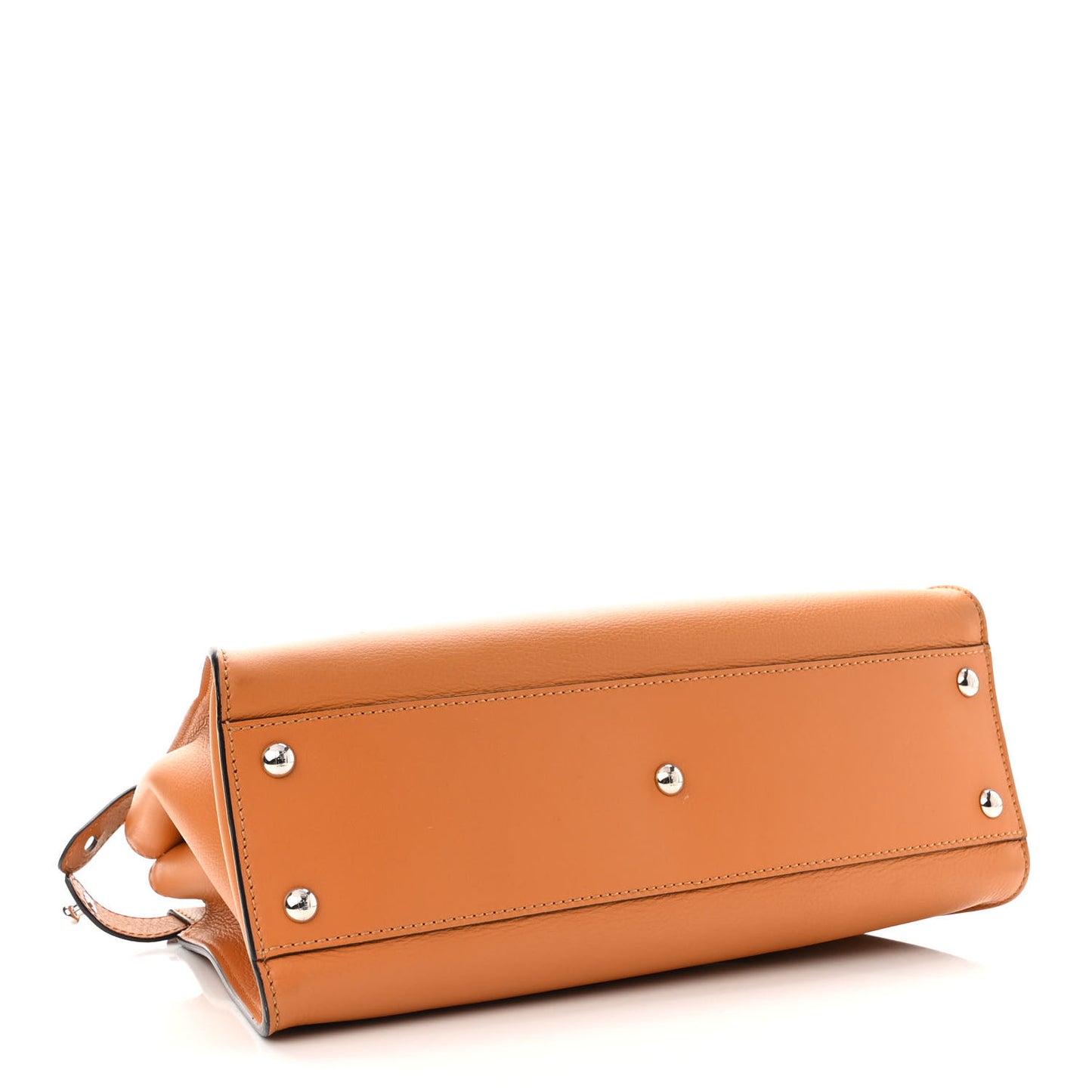 Vitello Seta Shiny Nappa Plexiglass Granite Medium Peekaboo Iconic Satchel Ginger Latte