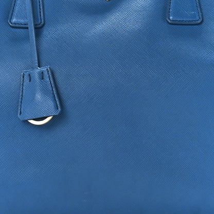 Prada Saffiano Cuir Medium Double Bag Cobalto 8 of 11