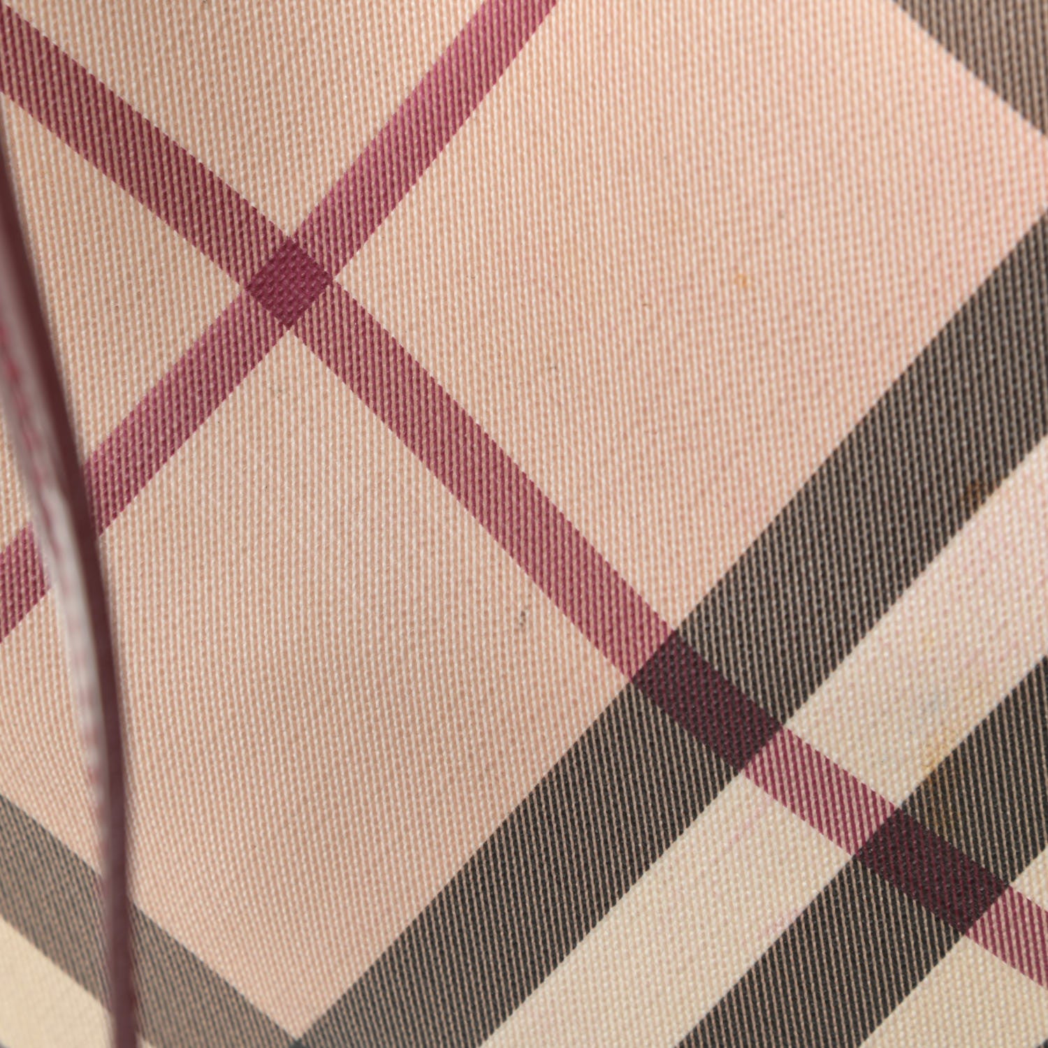 Burberry Supernova Check Drawstring Tote Berry Red 20 of 27