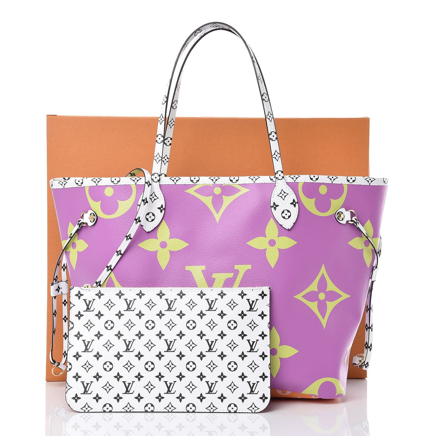 Monogram Giant Neverfull MM Pink Lilac