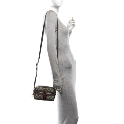 Gucci GG Supreme Monogram Web Mini Ophidia Shoulder Bag Brown 2 of 11