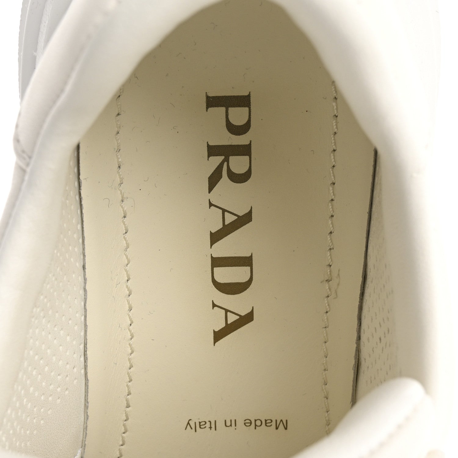 Prada Nappa Metal Triangle Logo Womens Prax 01 45mm Sneakers 40 Avorio 7 of 13