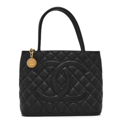 Chanel Caviar Quilted Medallion Tote Black 1 of 10
