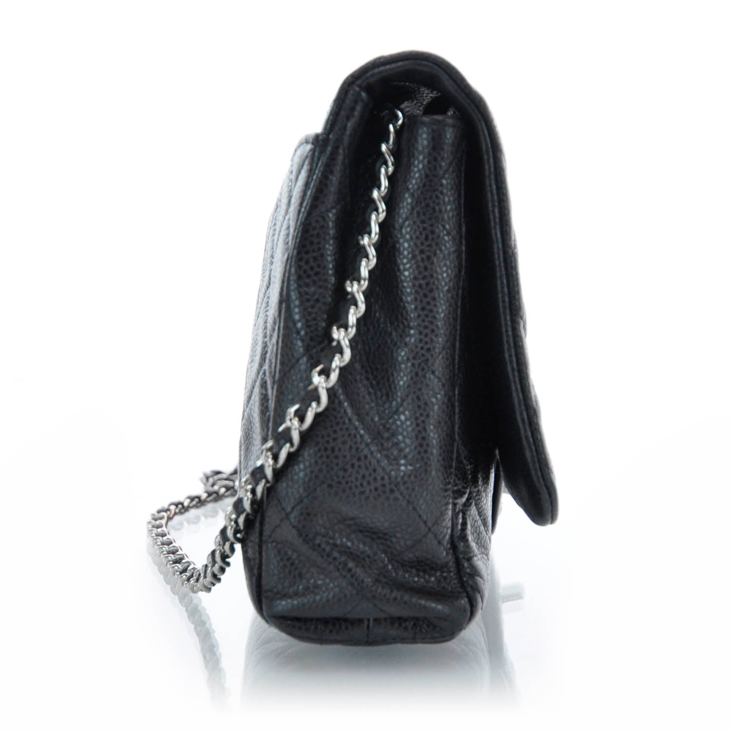 Chanel Caviar Quilted Clutch Flap Bag Black 4 of 10