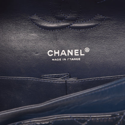 Chanel Patent Quilted Medium Double Flap Navy 7 of 17