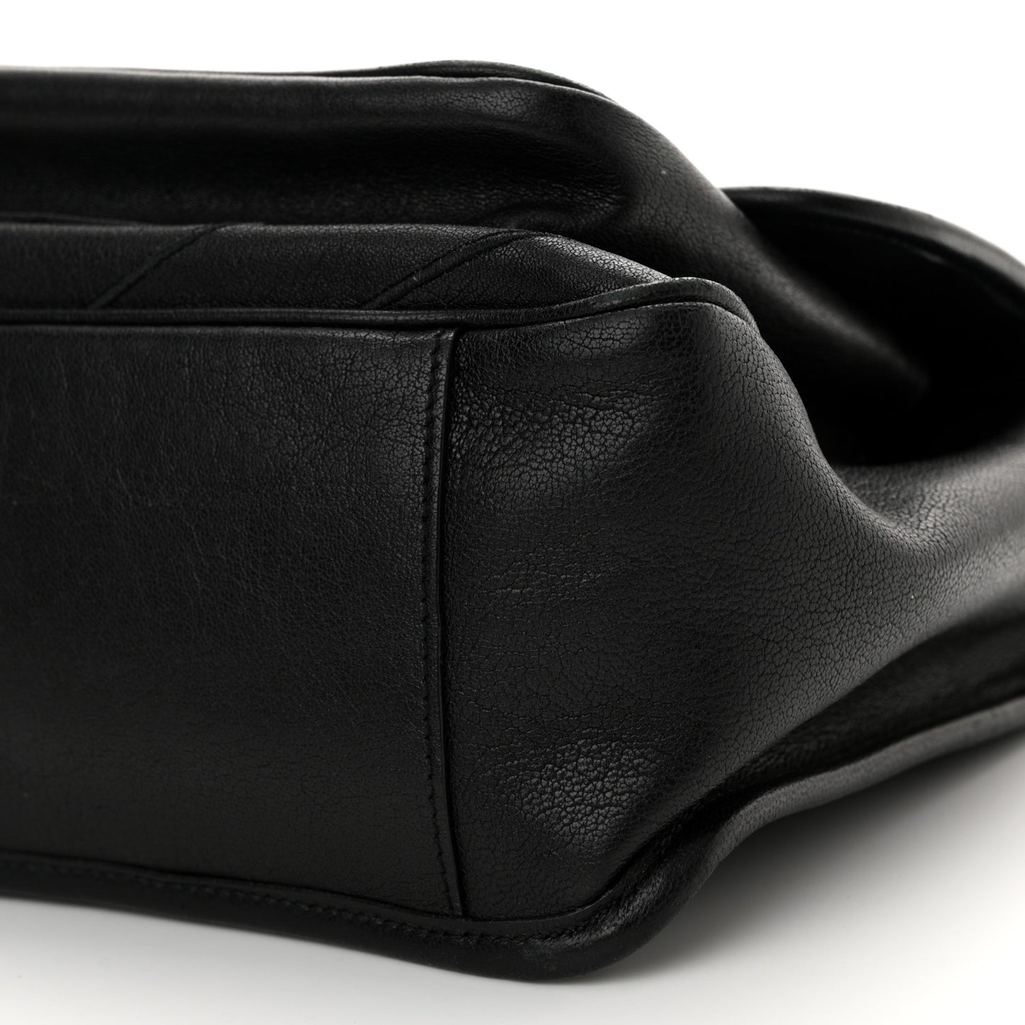 Calfskin Matelasse Monogram Microstud Medium Niki Chain Satchel Black