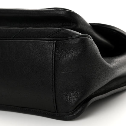 Saint Laurent Calfskin Matelasse Monogram Microstud Medium Niki Chain Satchel Black 10 of 11
