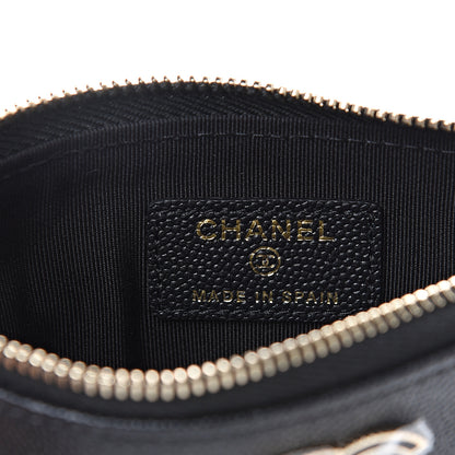 Chanel Caviar Quilted Small Vintage Mademoiselle Cosmetic Case Black 5 of 7
