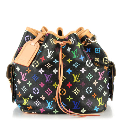 Louis Vuitton Monogram Multicolor Petit Noe Black 1 of 7