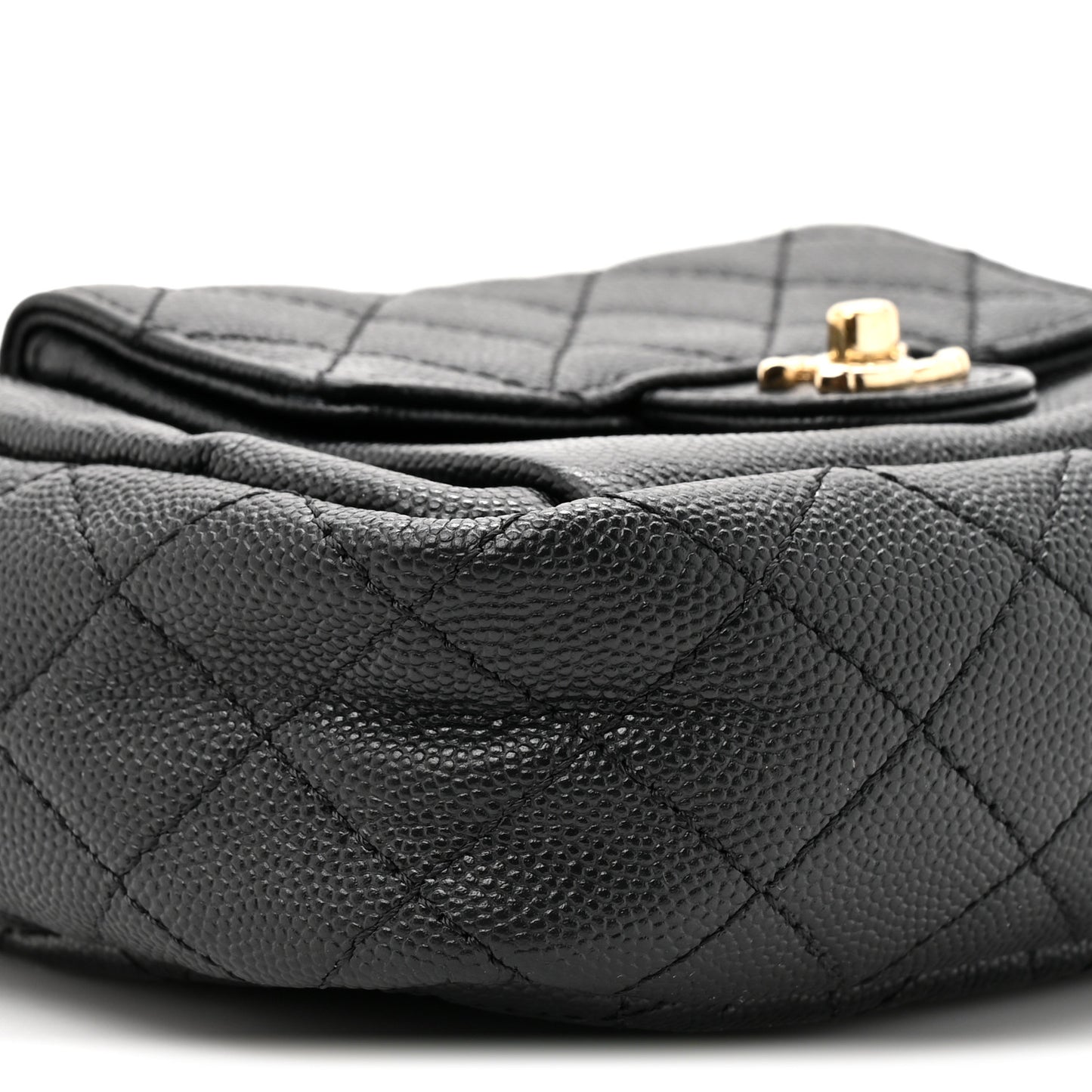 Caviar Quilted CC Day Camera Case Black