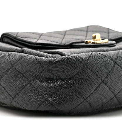 Chanel Caviar Quilted CC Day Camera Case Black 9 of 9