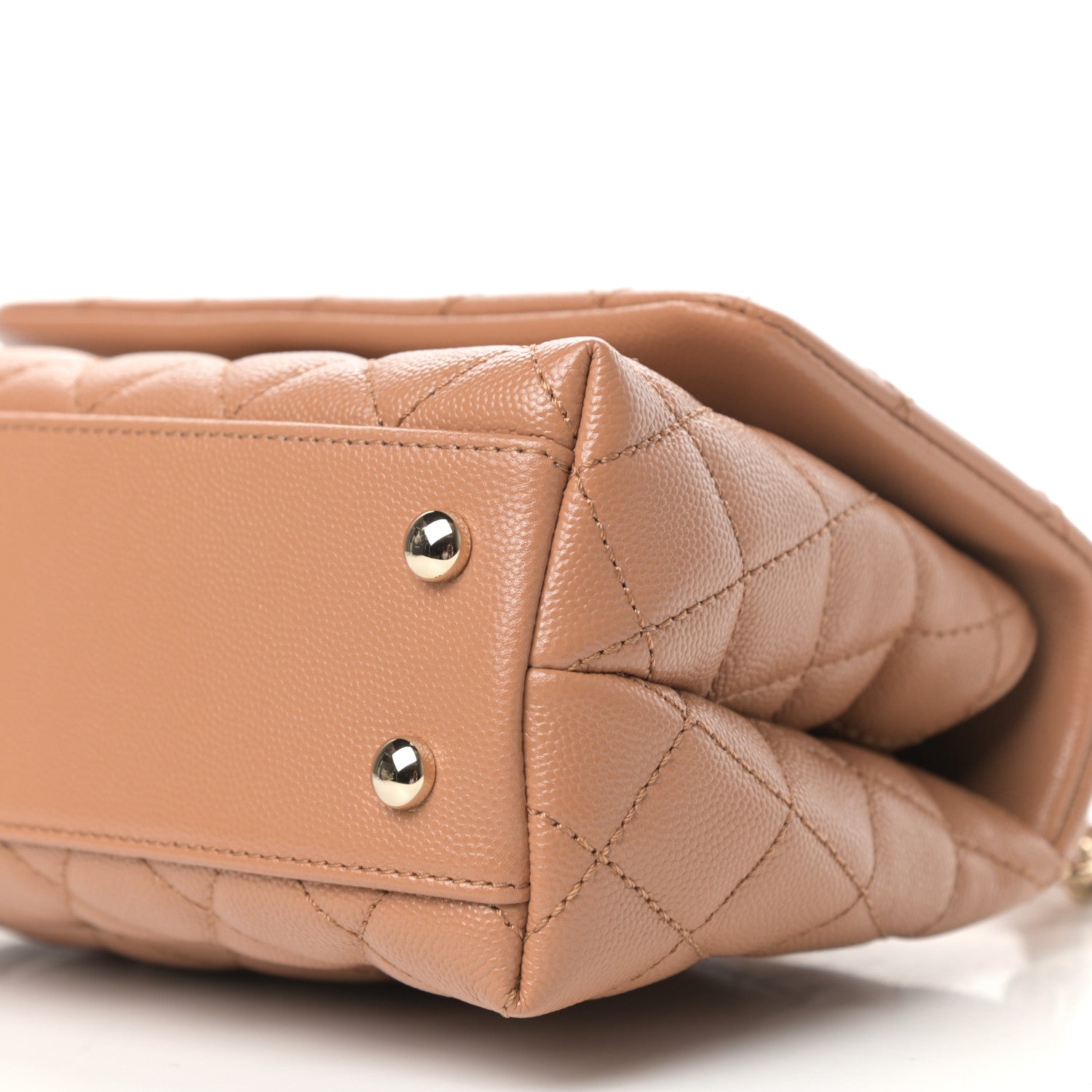 Chanel Caviar Quilted Mini Coco Handle Flap Brown 16 of 20