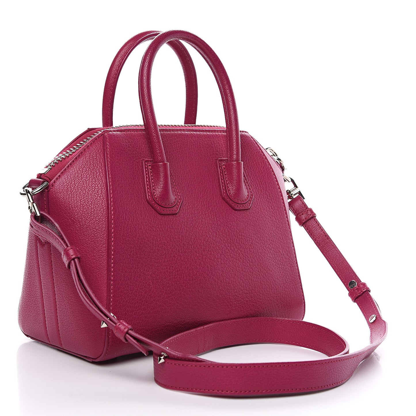 Sugar Goatskin Mini Antigona Magenta