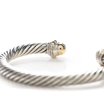 David Yurman Sterling Silver 14K Yellow Gold 7mm Cable Classics Bracelet 5 of 5