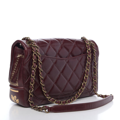 Chanel Hot Stamping Calfskin Tale Of Salzburg Flap Burgundy 3 of 14