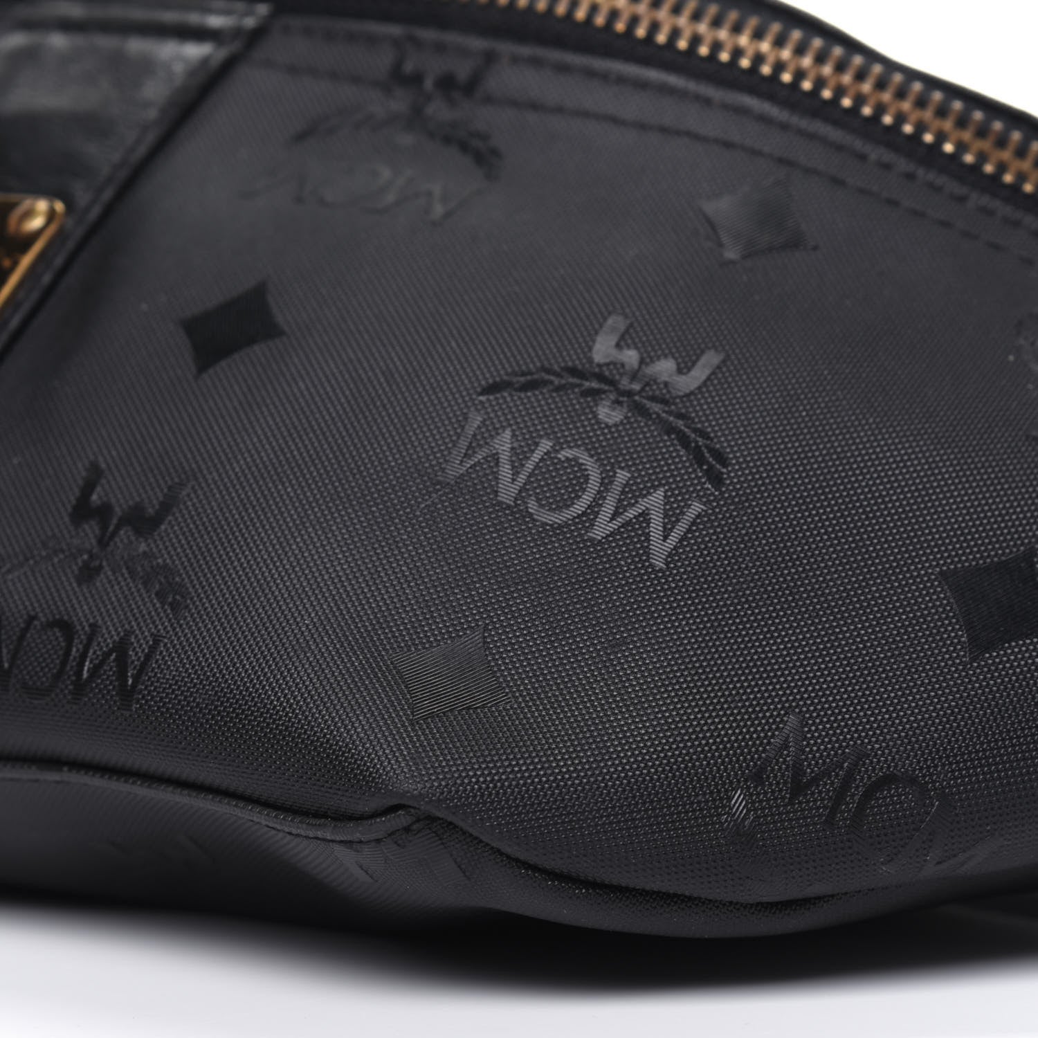 MCM Canvas Belt Bag Black 10 of 13