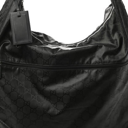 Gucci Nylon Monogram Collapsible Travel Bag Black 7 of 9