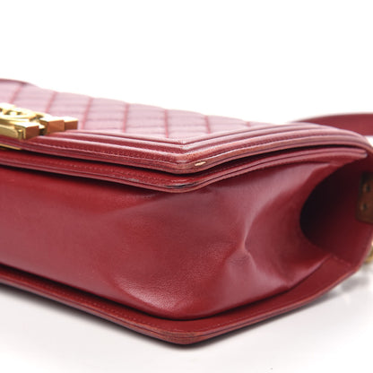Chanel Lambskin Quilted Medium Boy Flap Red 10 of 16
