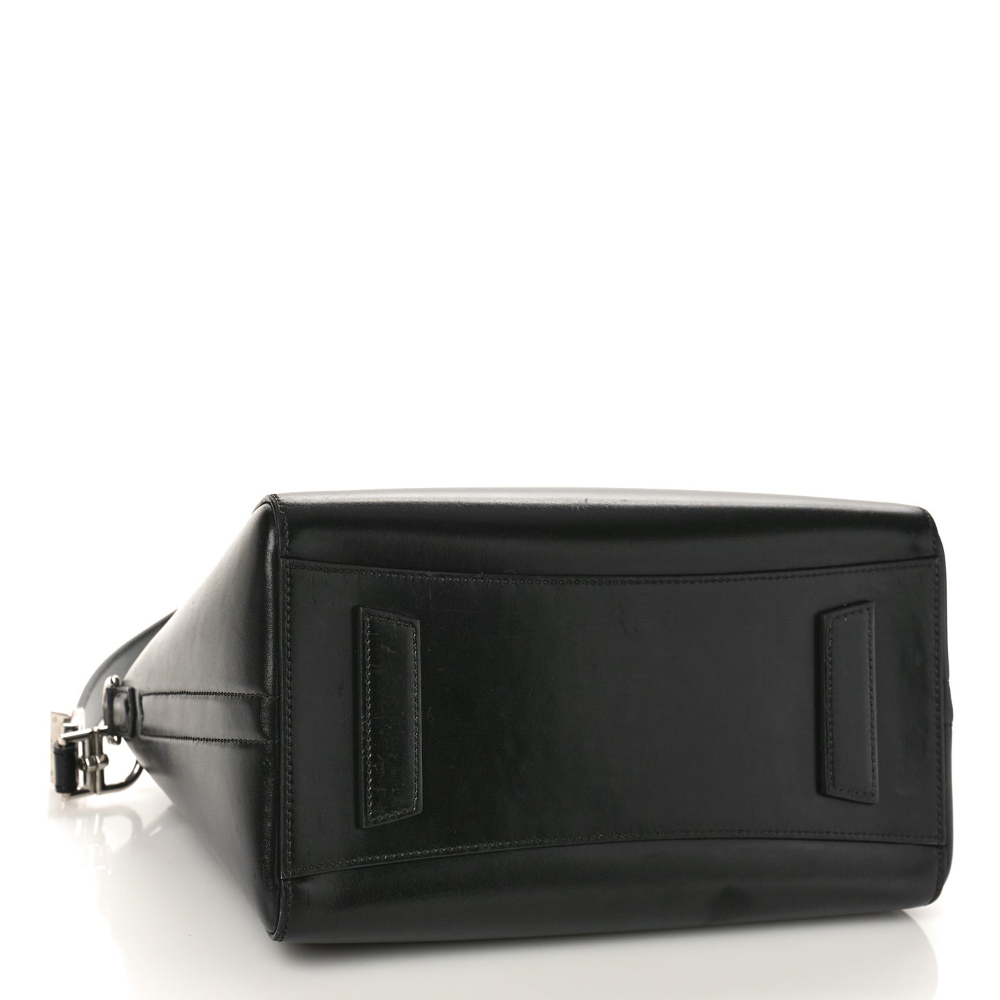 Shiny Lord Calfskin Small Antigona Black